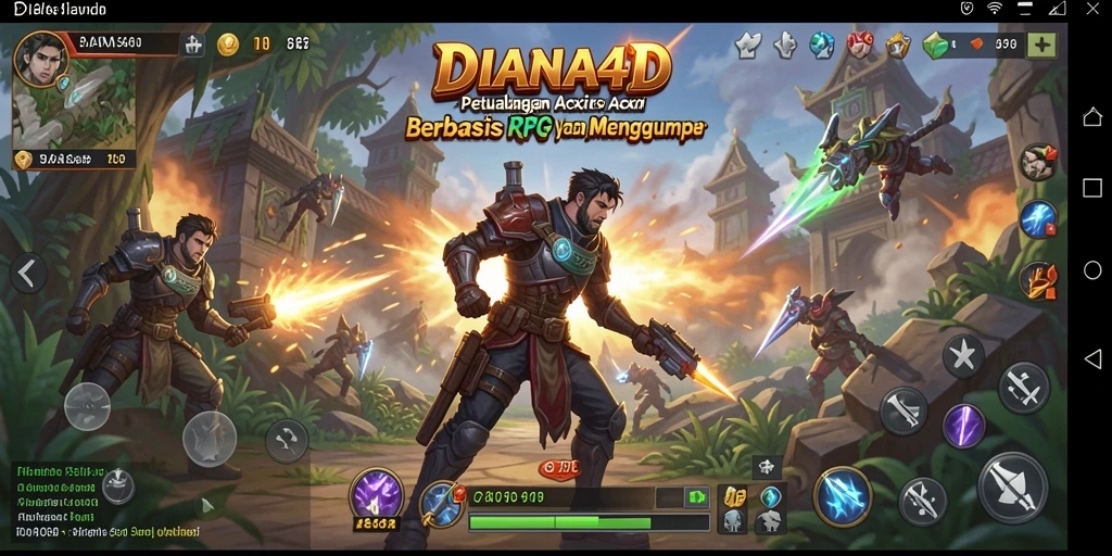 Tampilan menakjubkan dari gameplay ARPG yang mendebarkan di DIANA4D.