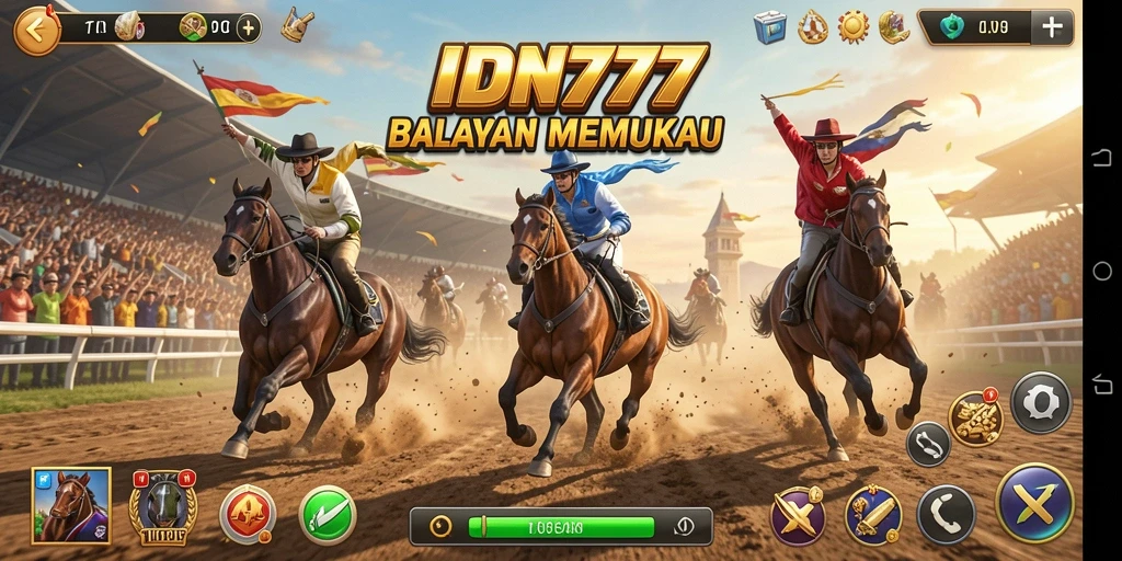 Gameplay balapan yang intens dan mendebarkan di IDN777.