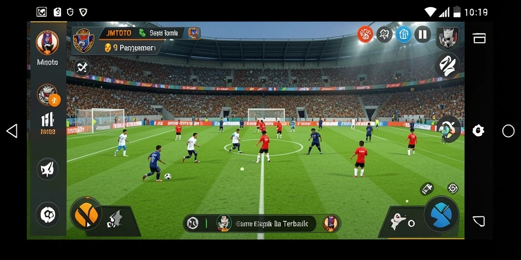 Tangkapan layar gameplay JMTOTO yang menarik dan penuh aksi sepak bola.