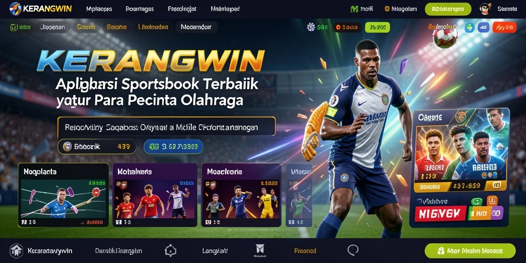 Tampilan gameplay KERANGWIN yang menarik dengan fitur Sportsbook.