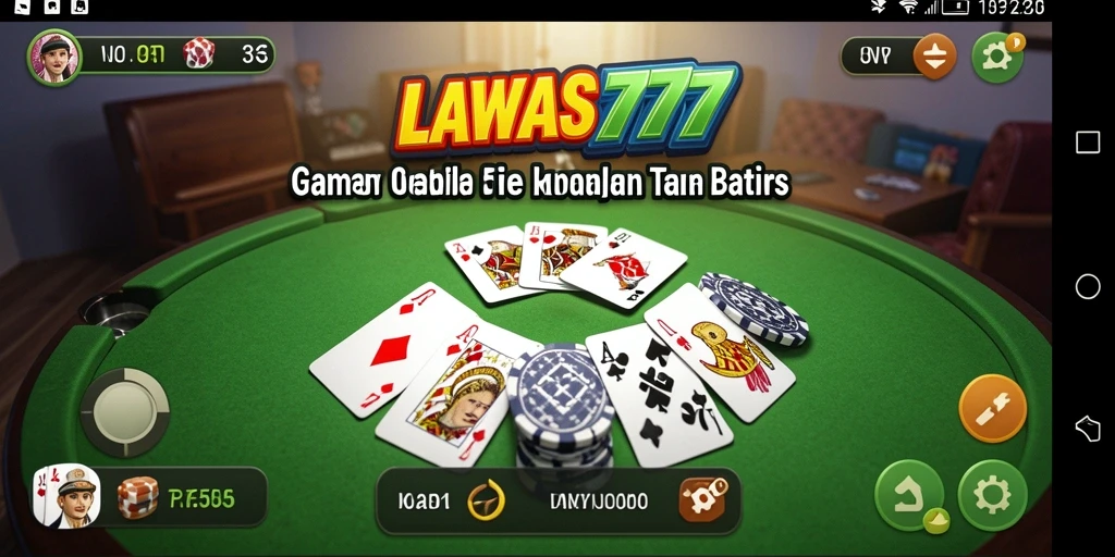 Tampilan gameplay seru dan interaktif Gaple di LAWAS777.