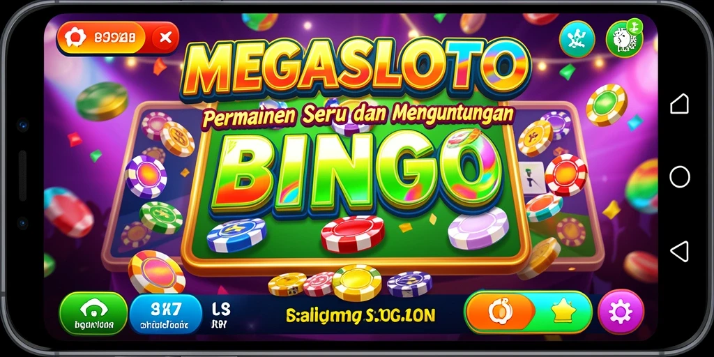 Tampilan gameplay Bingo yang seru di MEGASLOTO.