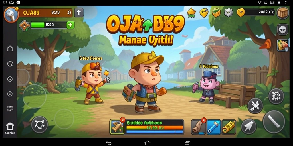 Screenshot gameplay OJA89 yang menampilkan aktivitas Idle yang menarik.