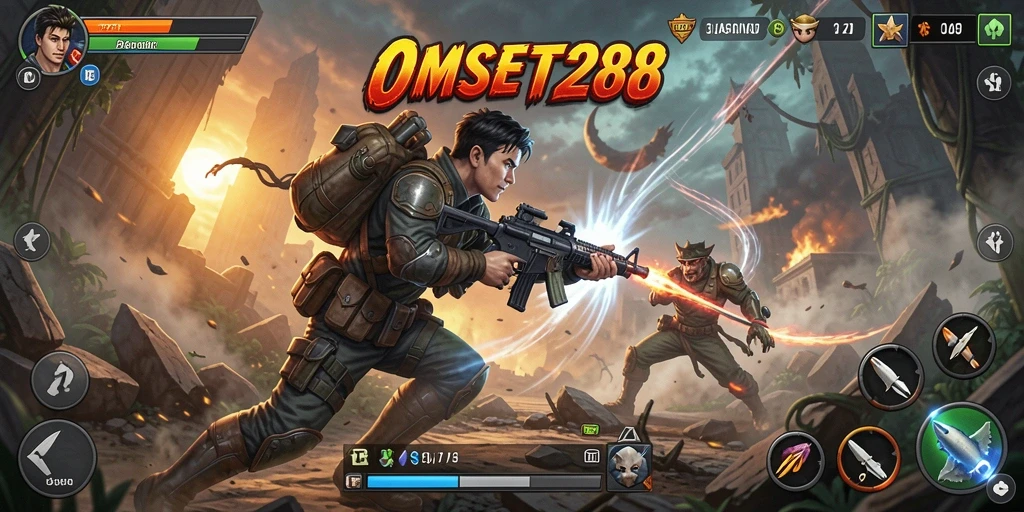 Tampilan gameplay seru dalam OMSET288 yang penuh aksi.