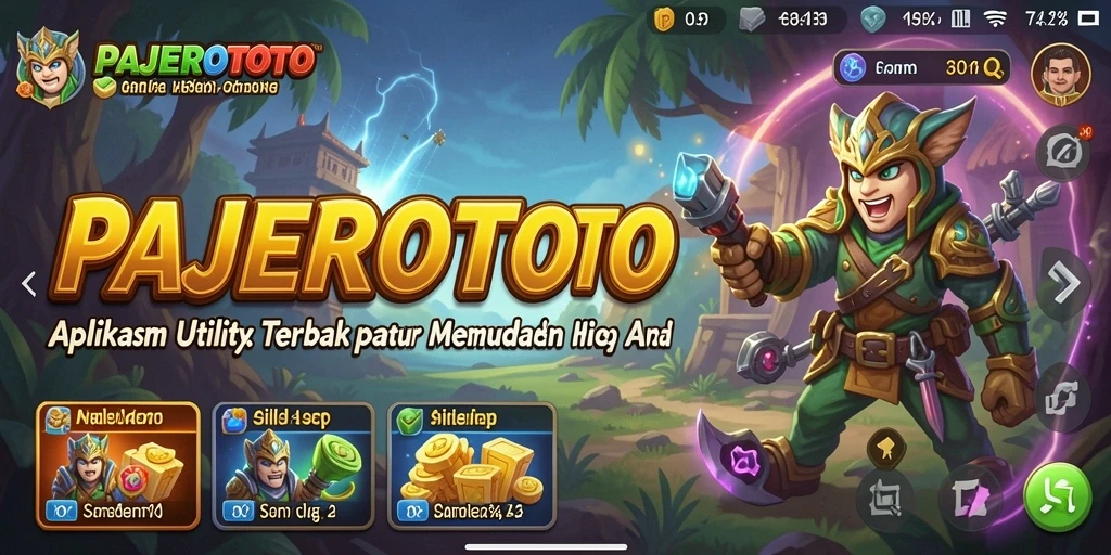 Screenshot utama PAJEROTOTO yang menampilkan antarmuka aplikasi Utility.