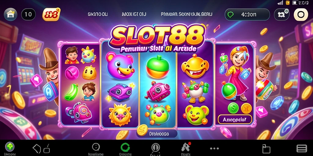 Screenshot utama SLOT88 menampilkan gameplay seru dengan grafis menarik.