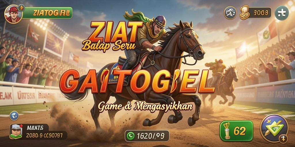 Tangkapan layar menampilkan aksi seru balapan ZIATOGEL dengan grafik menawan.
