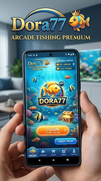 Screenshot aplikasi dora77 dengan berbagai pilihan APK.