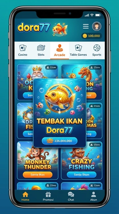 Proses mudah untuk mengunduh aplikasi di dora77.